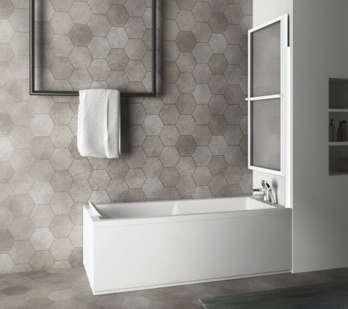 Kádparaván, Sapho Polysan KAGERA teleszkópos kádparaván, 71 cm, matt fehér 30336W