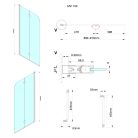 Kádparaván, Sapho Gelco LORO kádparaván, 90 cm, króm GN1190