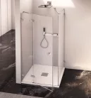Zuhanyajtó, Sapho Polysan FORTIS EDGE nyílóajtó sarokbelépéshez, 100 cm, balos FL1210L