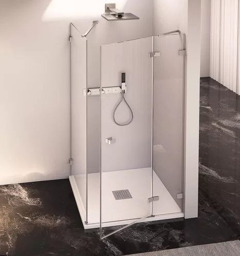 Zuhanyajtó, Sapho Polysan FORTIS EDGE nyílóajtó sarokbelépéshez, 100 cm, jobbos FL1210R