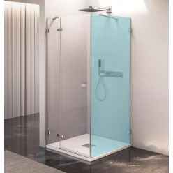   Zuhanyajtó, Sapho Polysan FORTIS EDGE nyílóajtó sarokbelépéshez, 120 cm, balos FL1212L