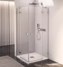 Zuhanyajtó, Sapho Polysan FORTIS EDGE nyílóajtó sarokbelépéshez, 120 cm, balos FL1212L