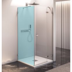   Zuhanyajtó, Sapho Polysan FORTIS EDGE nyílóajtó sarokbelépéshez, 80 cm, jobbos FL1280R