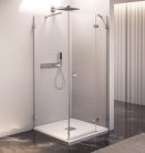 Zuhanyajtó, Sapho Polysan FORTIS EDGE nyílóajtó sarokbelépéshez, 90 cm, jobbos FL1290R