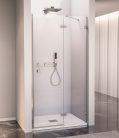 Zuhanyajtó, Sapho Polysan FORTIS EDGE nyílóajtó fix résszel, 100 cm, jobbos FL1610R