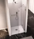 Zuhanyajtó, Sapho Polysan FORTIS EDGE nyílóajtó fix résszel, 100 cm, jobbos FL1610R