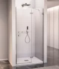 Zuhanyajtó, Sapho Polysan FORTIS EDGE nyílóajtó fix résszel, 110 cm, jobbos FL1611R