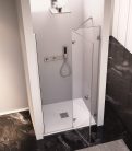 Zuhanyajtó, Sapho Polysan FORTIS EDGE nyílóajtó fix résszel, 110 cm, jobbos FL1611R
