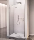 Zuhanyajtó, Sapho Polysan FORTIS EDGE nyílóajtó fix résszel, 90 cm, balos FL1690L
