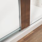 Zuhanyajtó, Sapho Gelco LORO nyílóajtó fix résszel, 90 cm GN4690