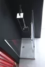 Fix fal, Sapho Polysan ALTIS LINE oldalfal, 90 cm, króm AL6015C