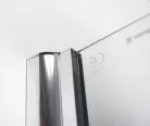 Fix fal, Sapho Polyasn LUCIS LINE oldalfal, 80 cm, króm DL3315