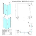 Fix fal, Sapho Gelco LORO oldalfal, 100 cm GN3510