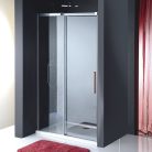 Zuhanyajtó, Sapho Polysan ALTIS LINE tolóajtó, 110 cm, króm AL3915C