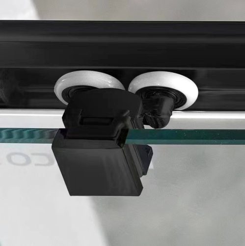 Zuhanyajtó, Sapho Gelco  SIGMA SIMPLY BLACK tolóajtó, 100 cm fekete GS1110B