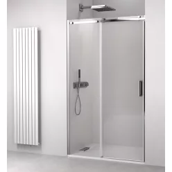   Zuhanyajtó, Sapho Polysan THRON LINE tolóajtó fixrésszel, görgők nélkül 1180-1210mm TL5012