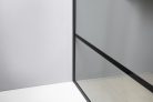 Zuhanyfal, Sapho Gelco CURE BLACK fix zuhanyfal, 70 cm, matt fekete CB70