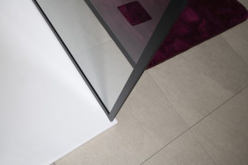 Zuhanyfal, Sapho Gelco CURE BLACK fix zuhanyfal, 70 cm, matt fekete CB70