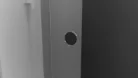 Zuhanyajtó, Sapho Polysan MODULAR SHOWER tolóajtó fix résszel, 120 cm MS5-120