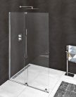 Zuhanyajtó, Sapho Polysan MODULAR SHOWER tolóajtó fix résszel 140 cm MS5-140