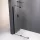 Zuhanyajtó, Sapho Polysan MODULAR SHOWER tolóajtó fix résszel, fekete 140 cm MS5-140B