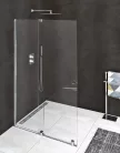 Zuhanyajtó, Sapho Polysan MODULAR SHOWER tolóajtó fix résszel 160 cm MS5-160