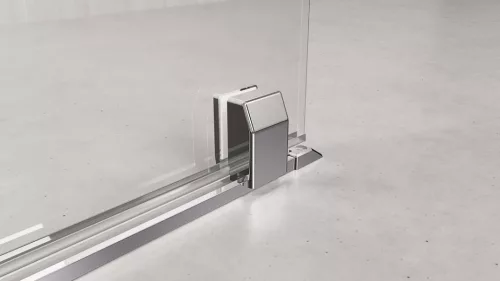 Zuhanyajtó, Sapho Polysan MODULAR SHOWER tolóajtó fix résszel 160 cm MS5-160