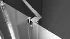 Zuhanyajtó, Sapho Polysan MODULAR SHOWER tolóajtó fix résszel 160 cm MS5-160