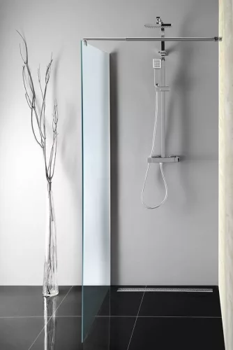 Walk-in, Aqualine Walk-in Fix zuhanyfal, 70x190cm, matt üveg WI070