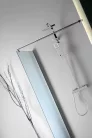 Walk-in, Aqualine Walk-in Fix zuhanyfal, 70x190cm, matt üveg WI070