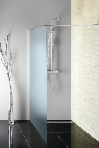 Walk-in, Aqualine Walk-in Fix zuhanyfal, 80x190cm, matt üveg WI080