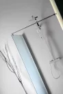Walk-in, Aqualine Walk-in Fix zuhanyfal, 110x190cm, matt üveg WI110