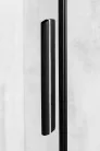 Zuhanyajtó, Sapho Polysan ALTIS LINE zuhanyajtó, 90 cm, matt fekete AL1592B