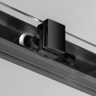 Zuhanyajtó, Sapho Gelco SIGMA SIMPLY tolóajtó sarokbelépéshez, 90 cm, matt fekete GS2190B