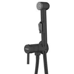   Falba süllyesztett csaptelep, Aqualine bidézuhannyal, gégecsővel, fekete SK302B