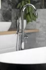 Kádtöltő csaptelep, Aqualine Ceto térbenálló kádtöltő csaptelep, króm BV357