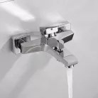 Kádtöltő csaptelep, Aqualine Ritmo fali kádtöltő csaptelep zuhanyváltóval RT010