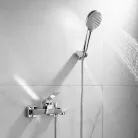 Kádtöltő csaptelep, Aqualine Ritmo fali kádtöltő csaptelep zuhanyváltóval RT010