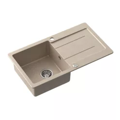   Mosogatótálca, Sapho Gránit, egymedencés, csepegtetővel, 77x44cm, bézs 30874505