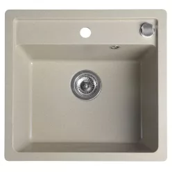   Mosogatótálca, Sapho Gránit, egymedencés, 53x50 cm, beige GR1032