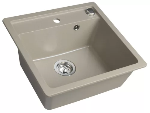 Mosogatótálca, Sapho Gránit, egymedencés, 53x50 cm, beige GR1032