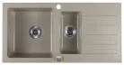 Mosogatótálca, Sapho Gránit mosogató, gyümölcsmosóval, 96x48cm, beige GR1332