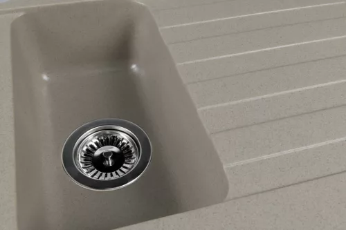 Mosogatótálca, Sapho Gránit mosogató, gyümölcsmosóval, 96x48cm, beige GR1332