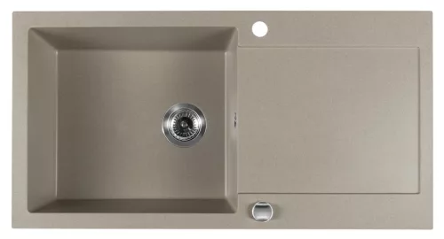 Mosogatótálca, Sapho Gránit mosogató, egymedencés 97x50 cm, beige GR1612