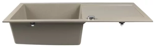 Mosogatótálca, Sapho Gránit mosogató, egymedencés 97x50 cm, beige GR1612