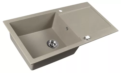 Mosogatótálca, Sapho Gránit mosogató, egymedencés 97x50 cm, beige GR1612