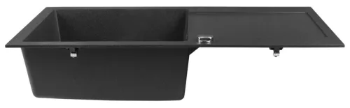 Mosogatótálca, Sapho Gránit mosogató, egymedencés 97x50 cm, fekete GR1614