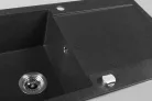Mosogatótálca, Sapho Gránit mosogató, egymedencés 97x50 cm, fekete GR1614