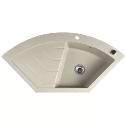   Mosogatótálca, Sapho Gránit mosogató, egymedencés 114x57,5 cm, beige GR1932