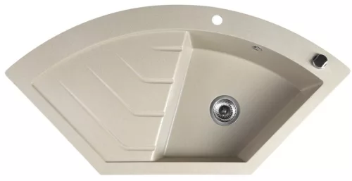 Mosogatótálca, Sapho Gránit mosogató, egymedencés 114x57,5 cm, beige GR1932
